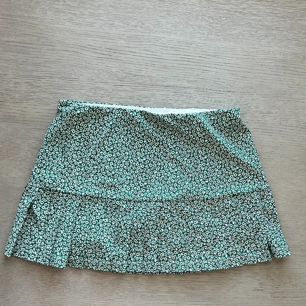 Tory Burch Tory Sport Printed Pleated-Hem Tennis Skirt